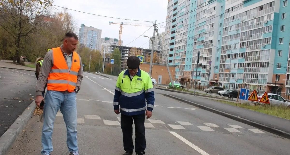 Переход у ЖК «Изумруд» перенесли на пять метров, чтобы водители видели пешеходов